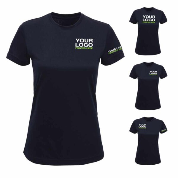 Smooth Fabric Sport T-Shirt - Dark Navy - Size 14