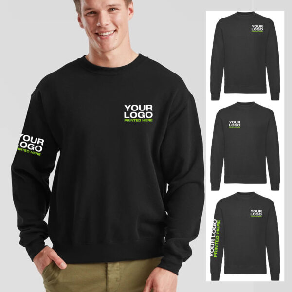 Drop Shoulder Sweatshirt - Black - Size Small