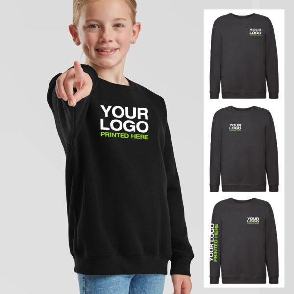 Kids Sweatshirt - Black - Age 3/4